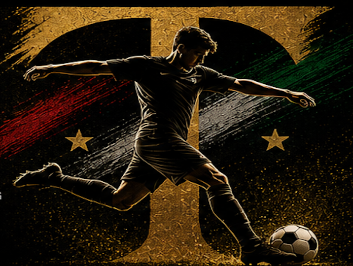 Talisman FC T and soccer player artwork